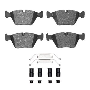BMW X3 Brake Pads - Front - R1 Concepts - Semi Met Pads & Hardware Kit - `01-`10